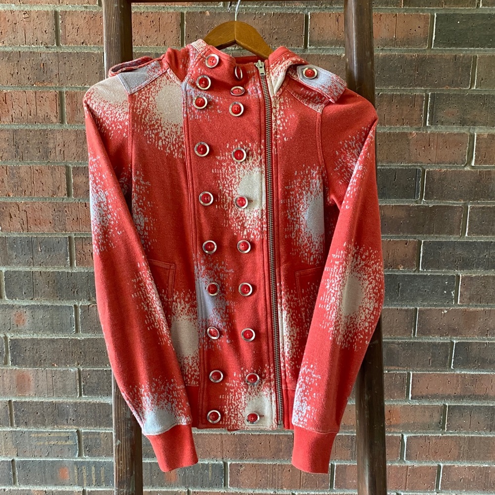 MARC by Marc Jacobs Spraypaint Military Zip Hoodie